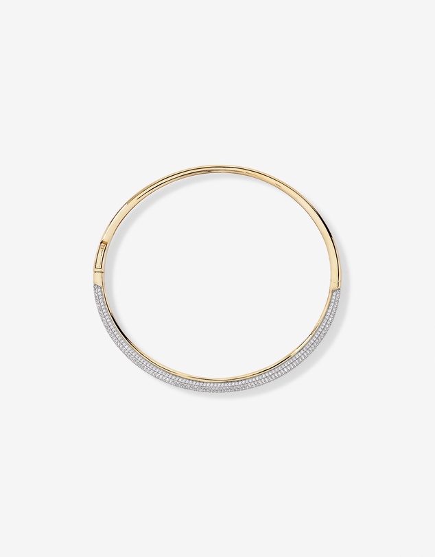Michael Hill - Pavé Hinge Bangle in 18kt Vermeil