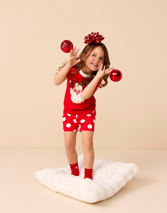 Rock Your Kid - Signature PJ Set in Holiday Red