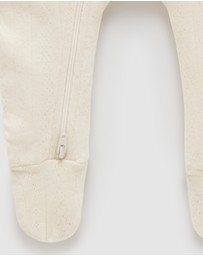 Purebaby - Pointelle Growsuit & Hat Pack-Babies
