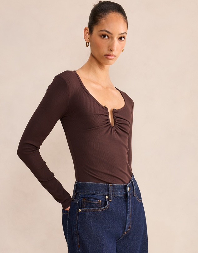 Forever New - Audrey Hardware Long Sleeves Top