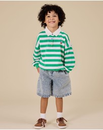 Goldie + Ace - Kirby Relaxed Denim Shorts - Babies-Kids
