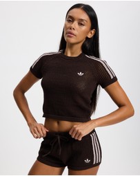 adidas Originals - Knitted Crochet Cali Tee