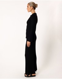 Petal & Pup - Aylia Ribbed Knit Set - Black