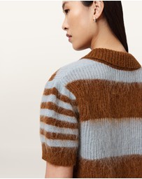 AllSaints - Clem Mohair-Merino Blend Polo Tee