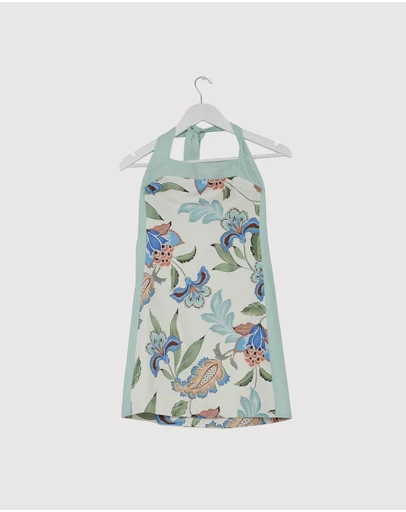 Revibe - Repaired KIVARI Azure Halter Mini Dress - AU 6