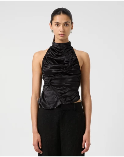 Third Form - Elemental Ruched Top | Black