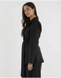 Amelius - Mia Double Breasted Tie Blazer