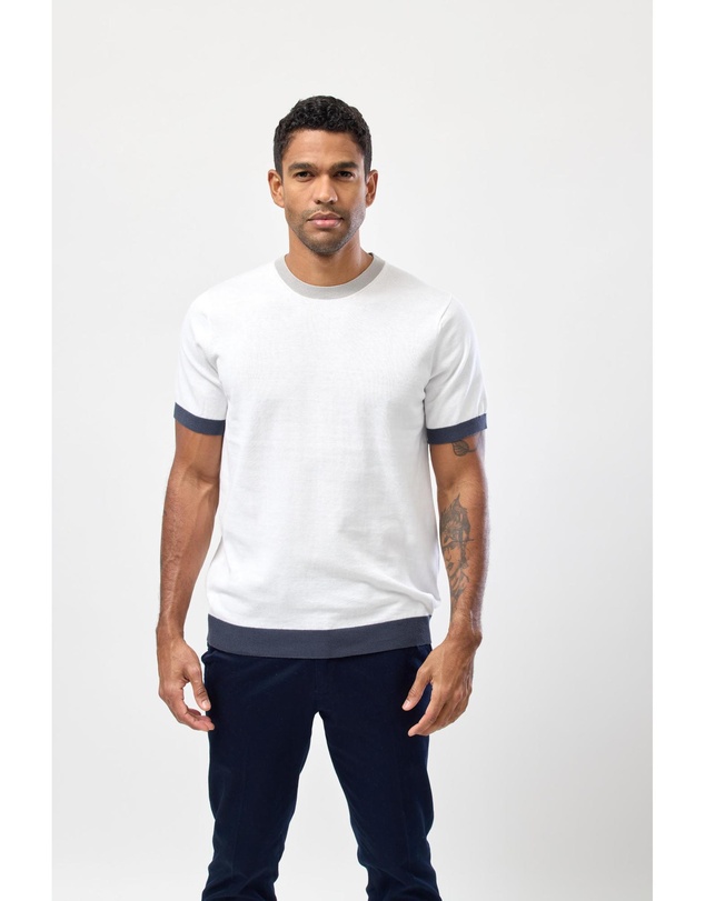 Brooksfield - Crew Neck Knitted Tee