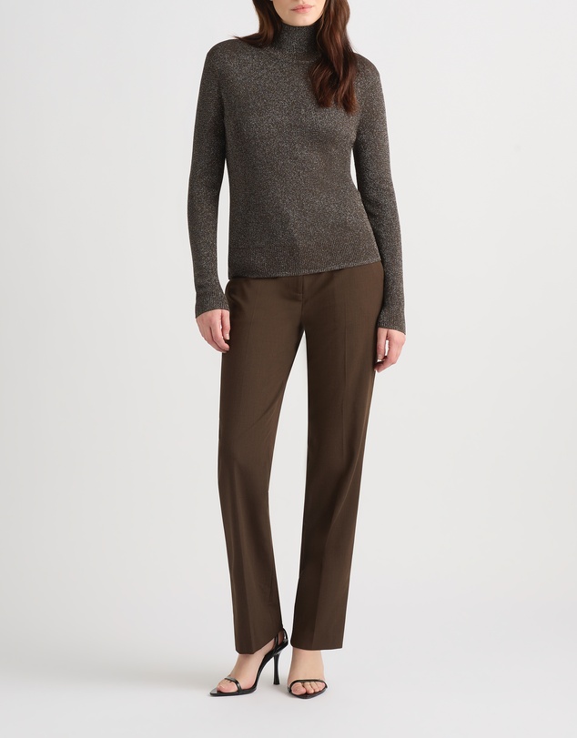 David Lawrence - Flores Sparkle Roll Neck Knit Jumper
