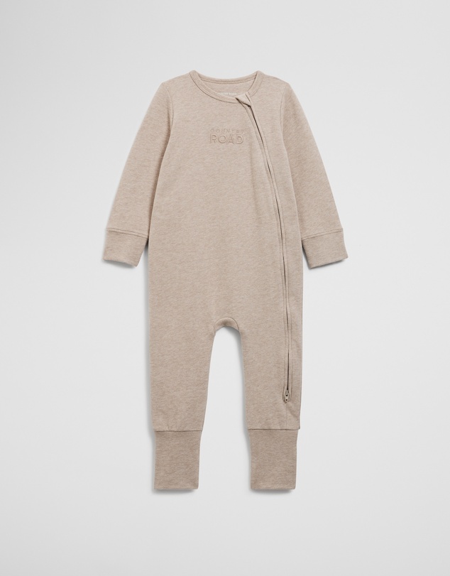Country Road - Organically Grown Cotton Blend Logo Zip Jumpsuit