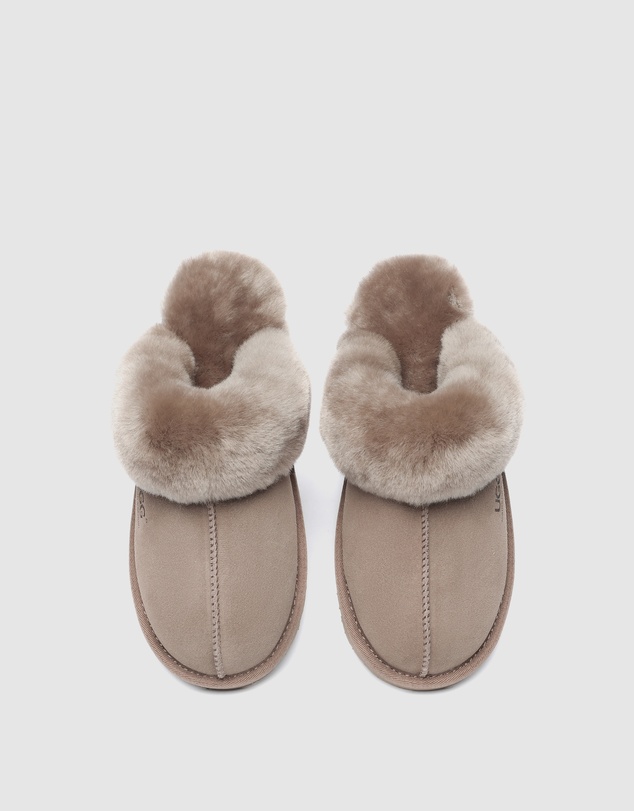 EVERAU - Australian Shepherd Ugg Muffin Slipper Special Cow Suede Upper House Shoes