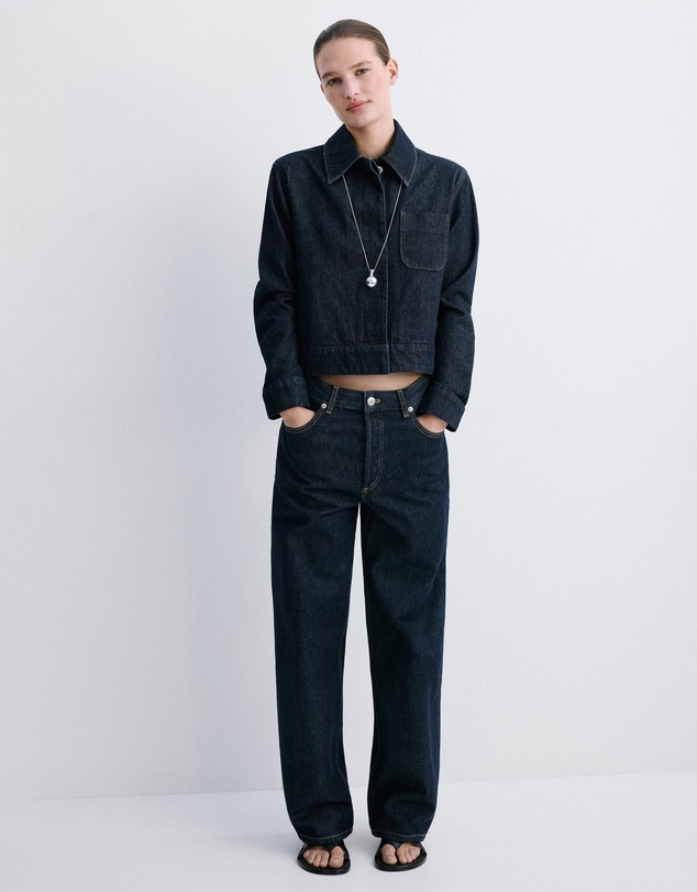 M.N.G - Fitted Denim Jacket With Pockets