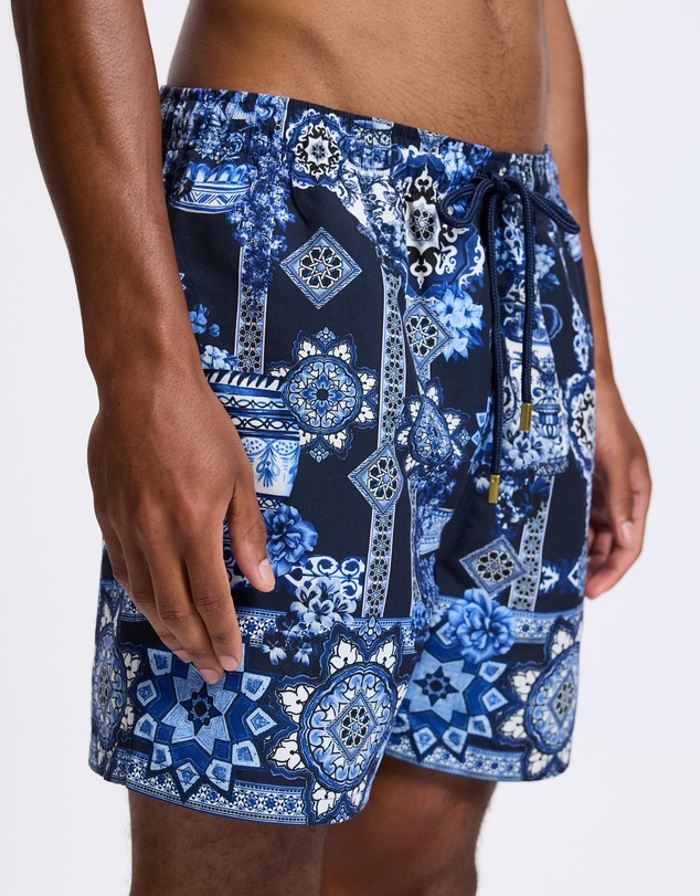 Camilla - Mid Length Boardshorts With Elastic Waist
