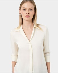 Forcast - Hailee 3/4 Sleeve Satin Blouse