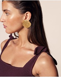 & Other Stories - Textured Bow Tie Swimsuit
