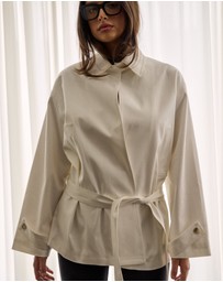 Style Addict - Belted Trench Jacket