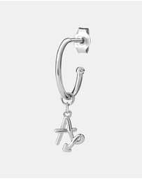 Karen Walker - A Initial Love Letter Hoop