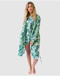 Sant And Abel - Women's Martinique® Green Banana Leaf Robe