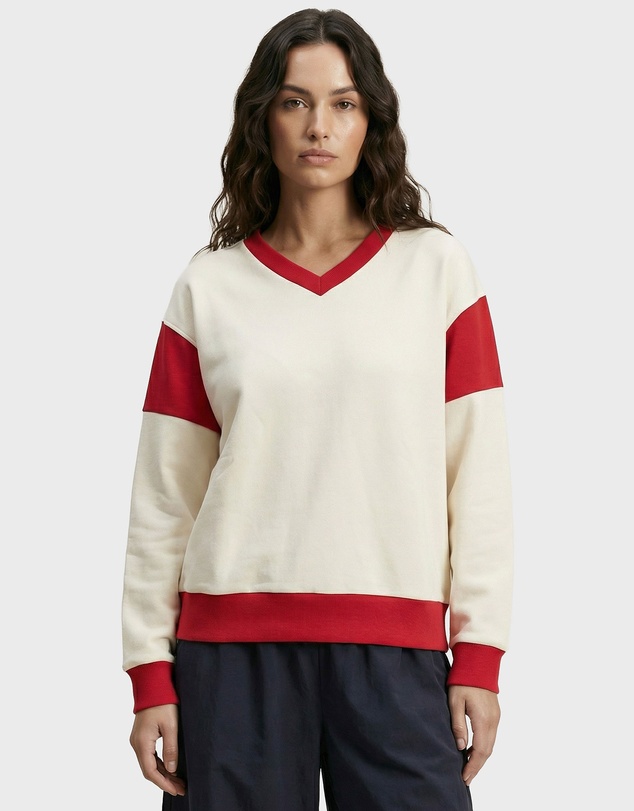 Academy Brand - Maggie Contrast V Sweat