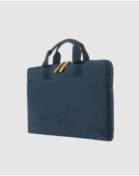 Tucano - Tucano Smilza Super Slim Laptop Bag Blue for 14 Inch Laptops and MacBook Pro with Strap and Pocket