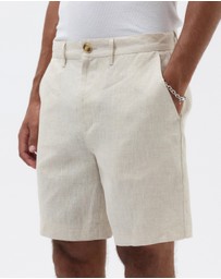 AERE - Tailored Linen Shorts