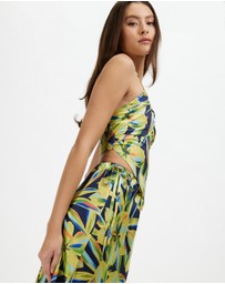 Dazie - Golden Hour Stain Midi Skirt