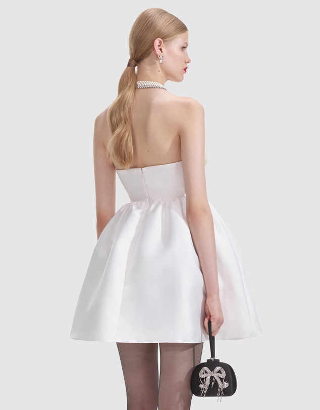 Self Portrait - Taffeta Bandeau Mini Dress