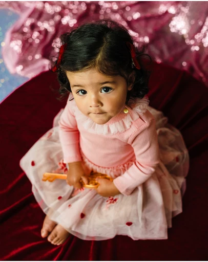 Fleur Harris - Flourish Tutu Bodysuit Dress in Pink