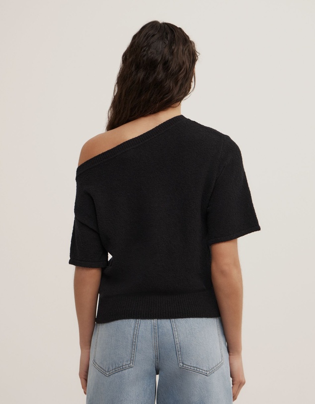 Witchery - Asymmetric Textured Knit T-shirt