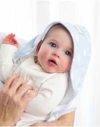 Living Textiles - Organic Hooded Towel - Elephant Playtime