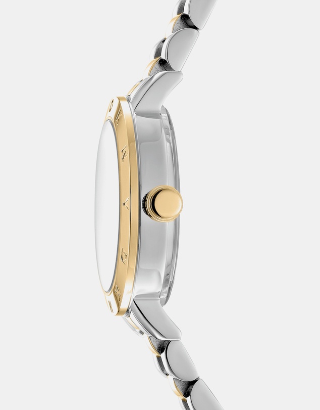 DKNY - Essentials Two-Tone 28mm Green Dial Womens Watch + Gold Bracelet
