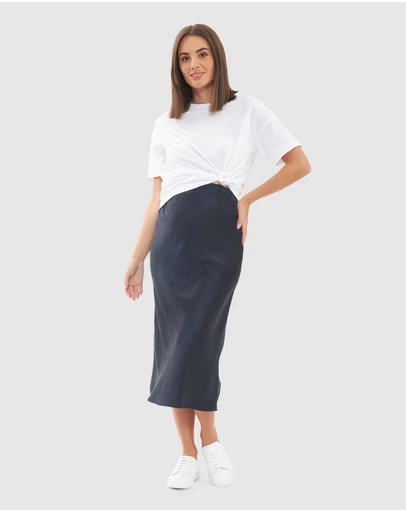 Ripe Maternity - Lexie Satin Skirt