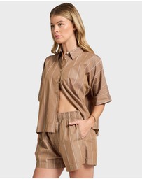 Academy Brand - Alma Stripe Poplin SS Shirt