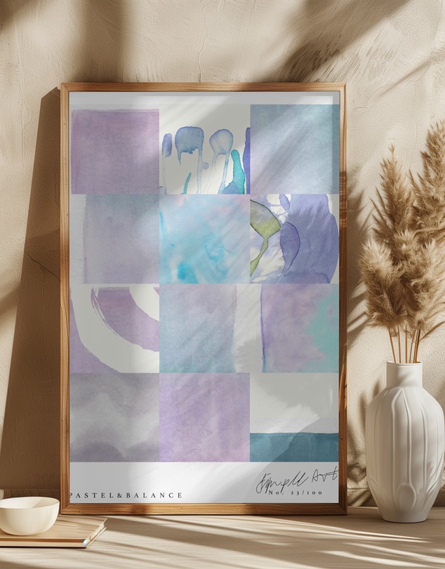 Olive et Oriel - Simple Artline No16 by Treechild Art Print