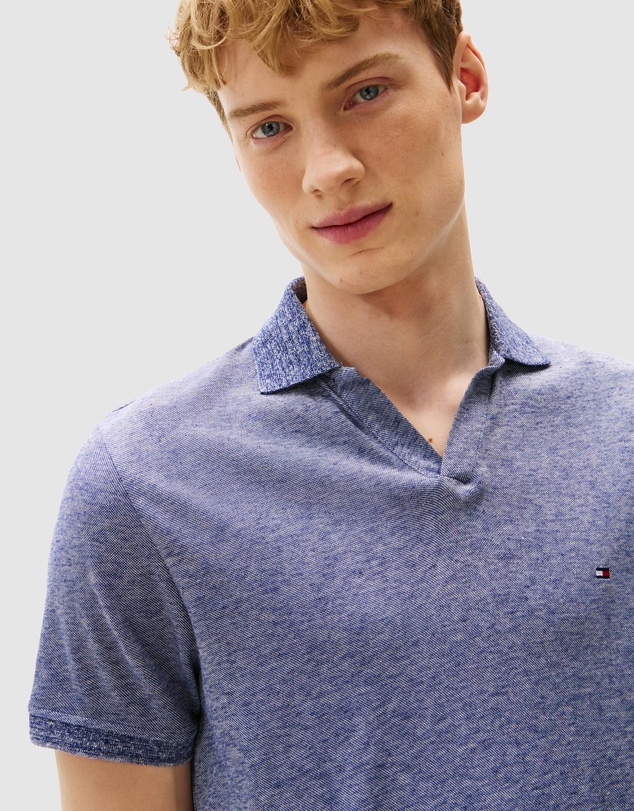 Tommy Hilfiger - Regular Fit Polo Shirt With Linen