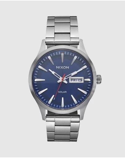 Nixon - Sentry Solar Stainless Steel