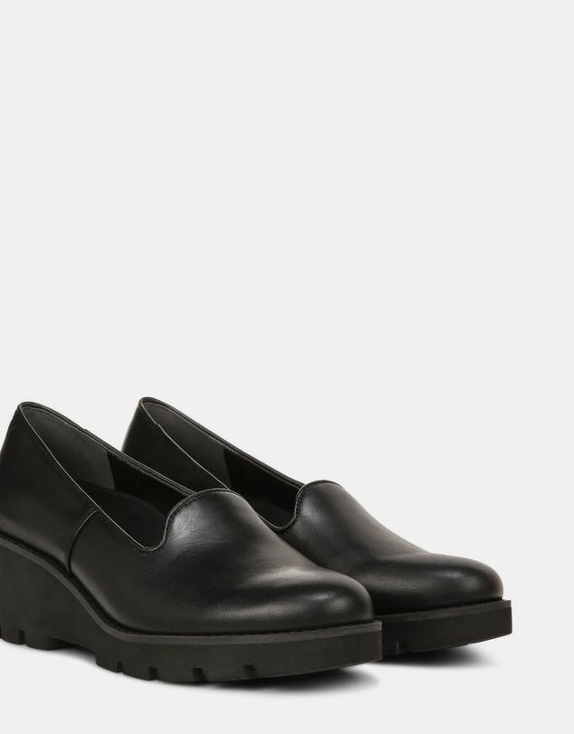 Vionic - Willa Wedge - Black Leather