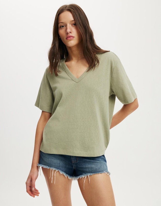 Cotton On - The Slub V Neck Tee