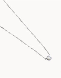 Kirstin Ash - Petite Birthstone Necklace June Moonstone