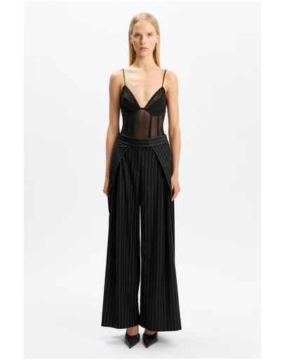 Bardot - Laurie Pleat Front Stripe Pant