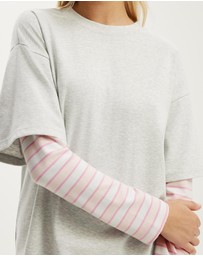 Cotton On Body - Oversized Layered Long Sleeve