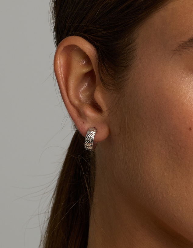 Michael Hill - 11mm Huggie Earrings in 10kt White Gold