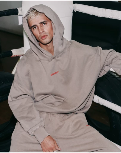 SSAINT - The Rival Hoodie - Acid Wash Beige