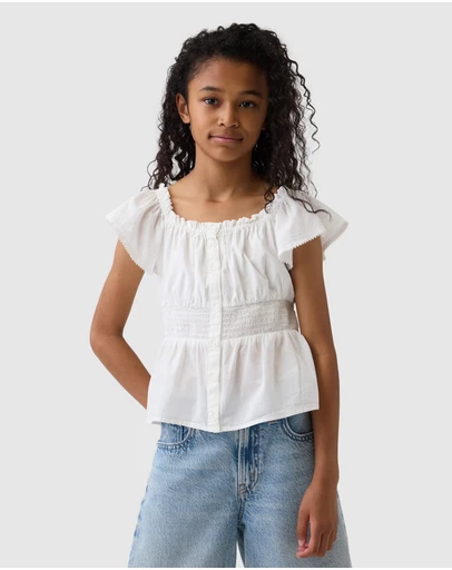GAP - Flutter Sleeve Top - Teens
