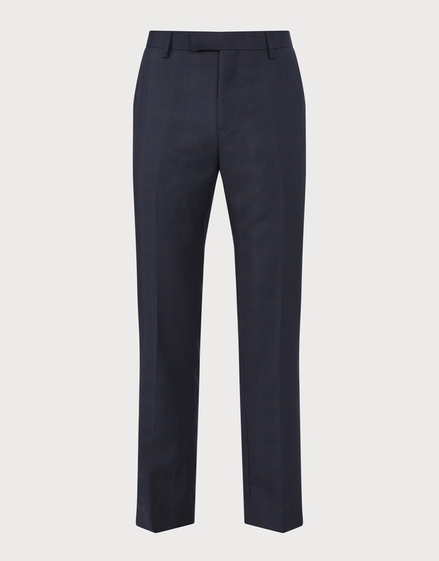 Van Heusen - Glen Check Denim Suit Pant