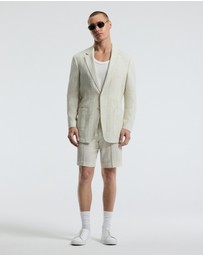 Calibre - Seersucker Check Blazer Stone