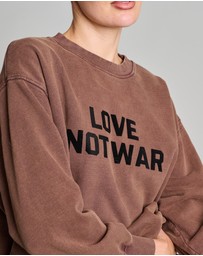 Love and Nostalgia - Love Not War Sweat - Cinnamon