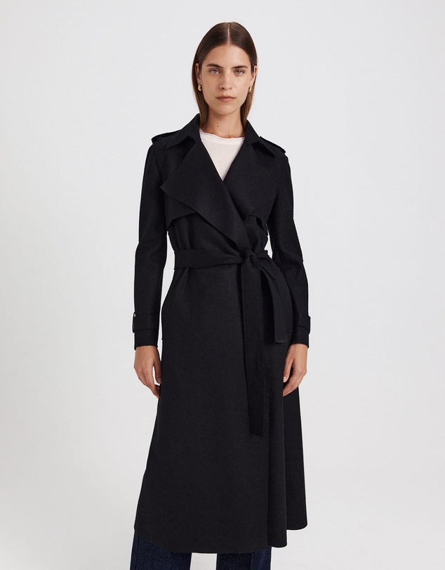 SABA - Karla Wool Longline Trench Coat