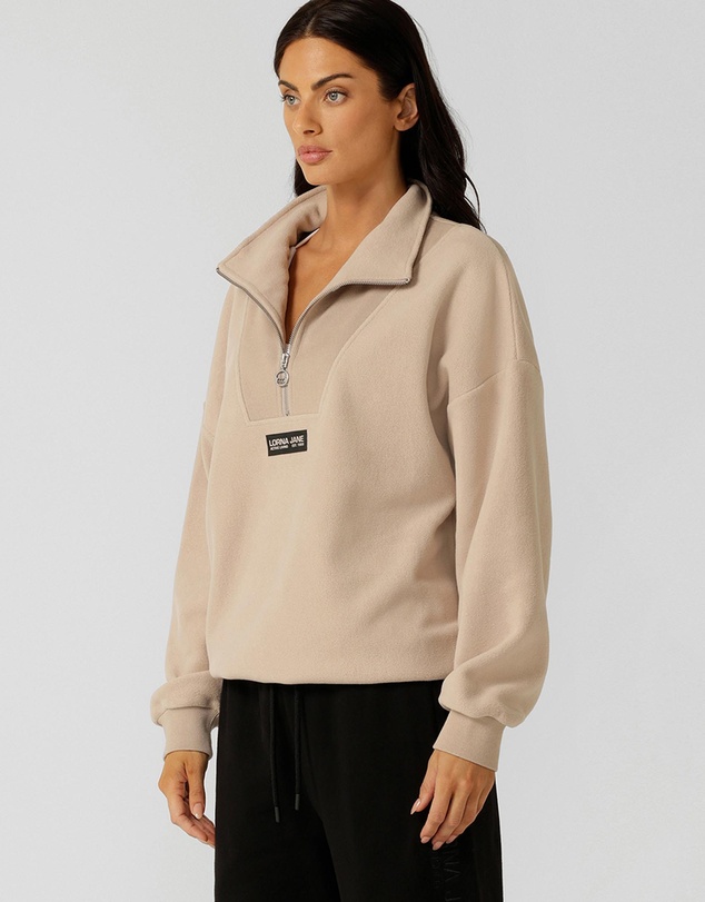 Lorna Jane - Clubhouse Polar Fleece Half Zip Sweater - ICONIC EXCLUSIVE