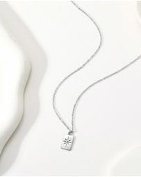 Mestige - True North Bar Necklace - Silver Plated